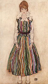 Schilderij: Portret van Edith Schiele