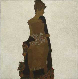 Schilderij: Portret van Gerti Schiele
