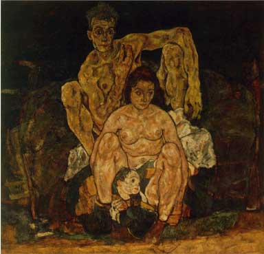 Schilderij: De familie, 1918